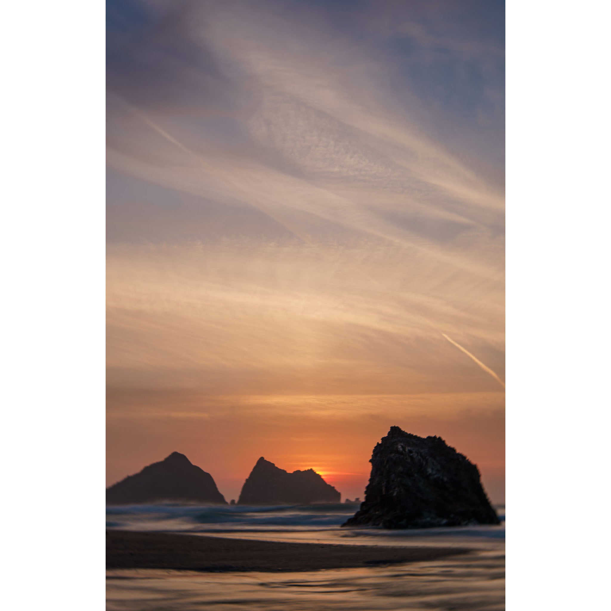 Holywell Bay - Sunset